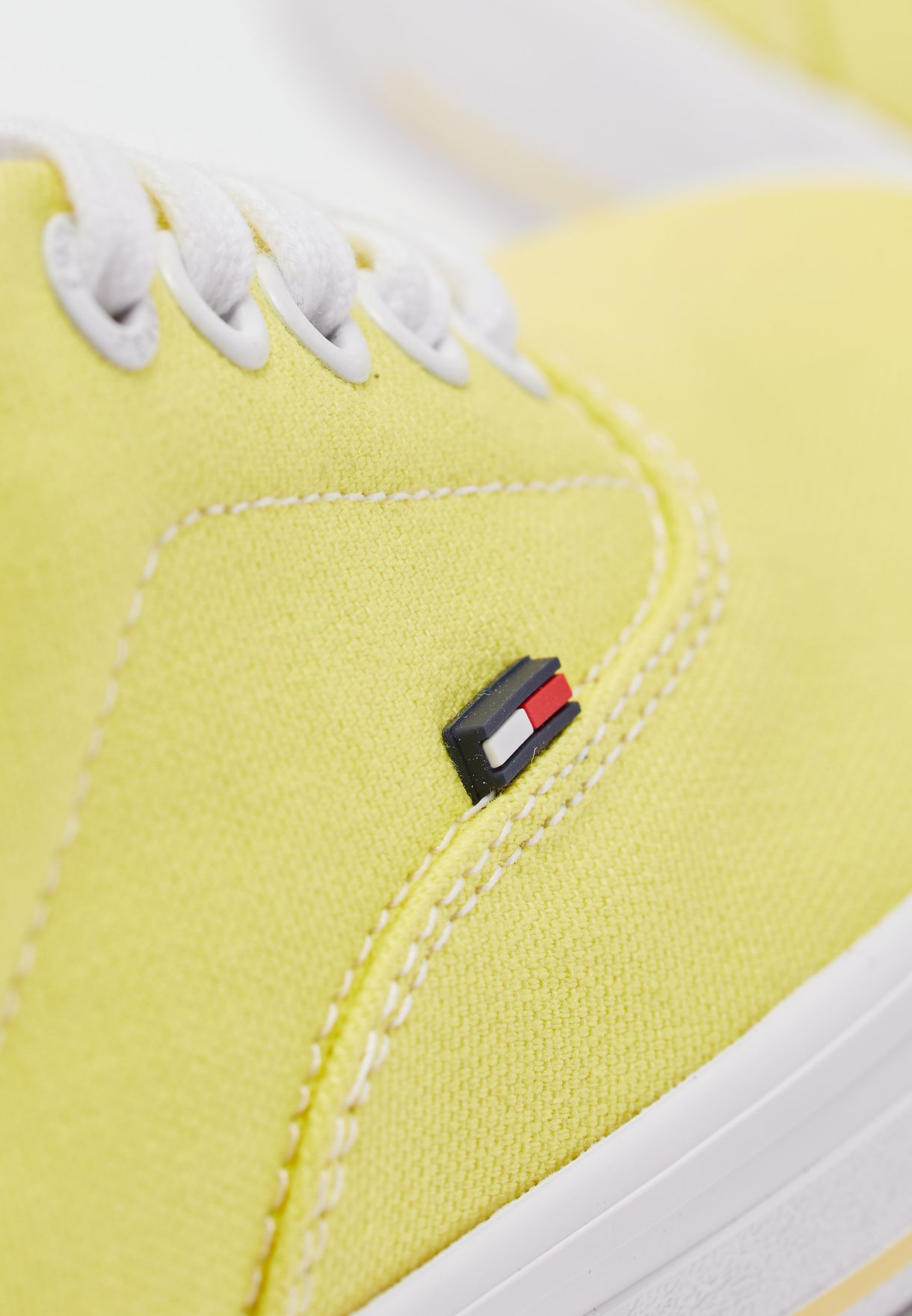 Buy Tommy Jeans Yellow Essential Low Top Sneaker Zio For Women In Mena Worldwide En0en00794zio