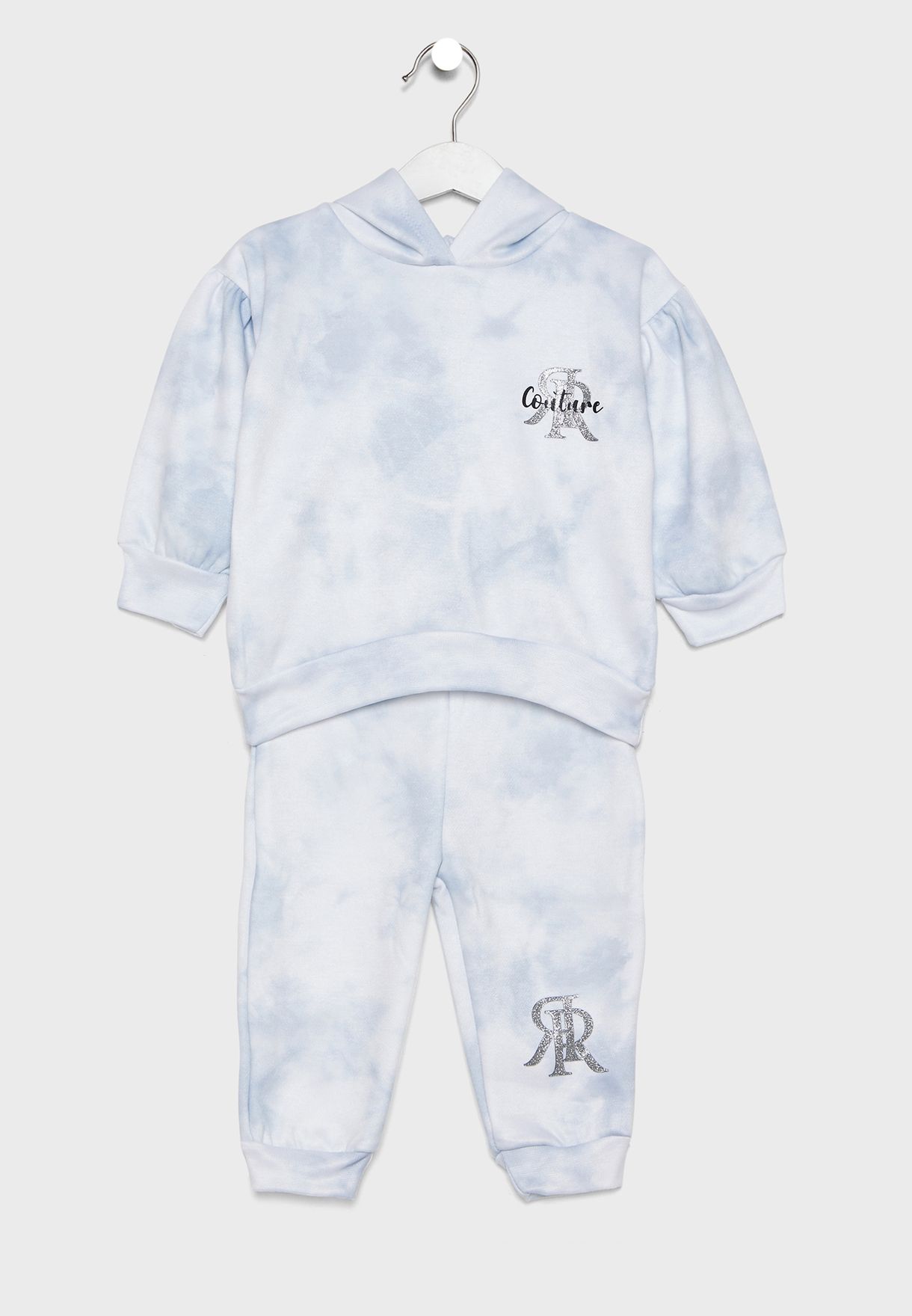 tie dye sweats and sweatshirt set