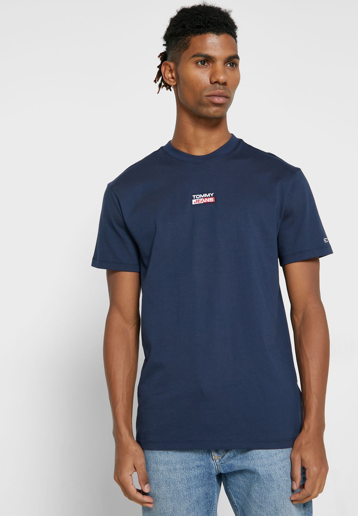 tommy jeans small logo crew
