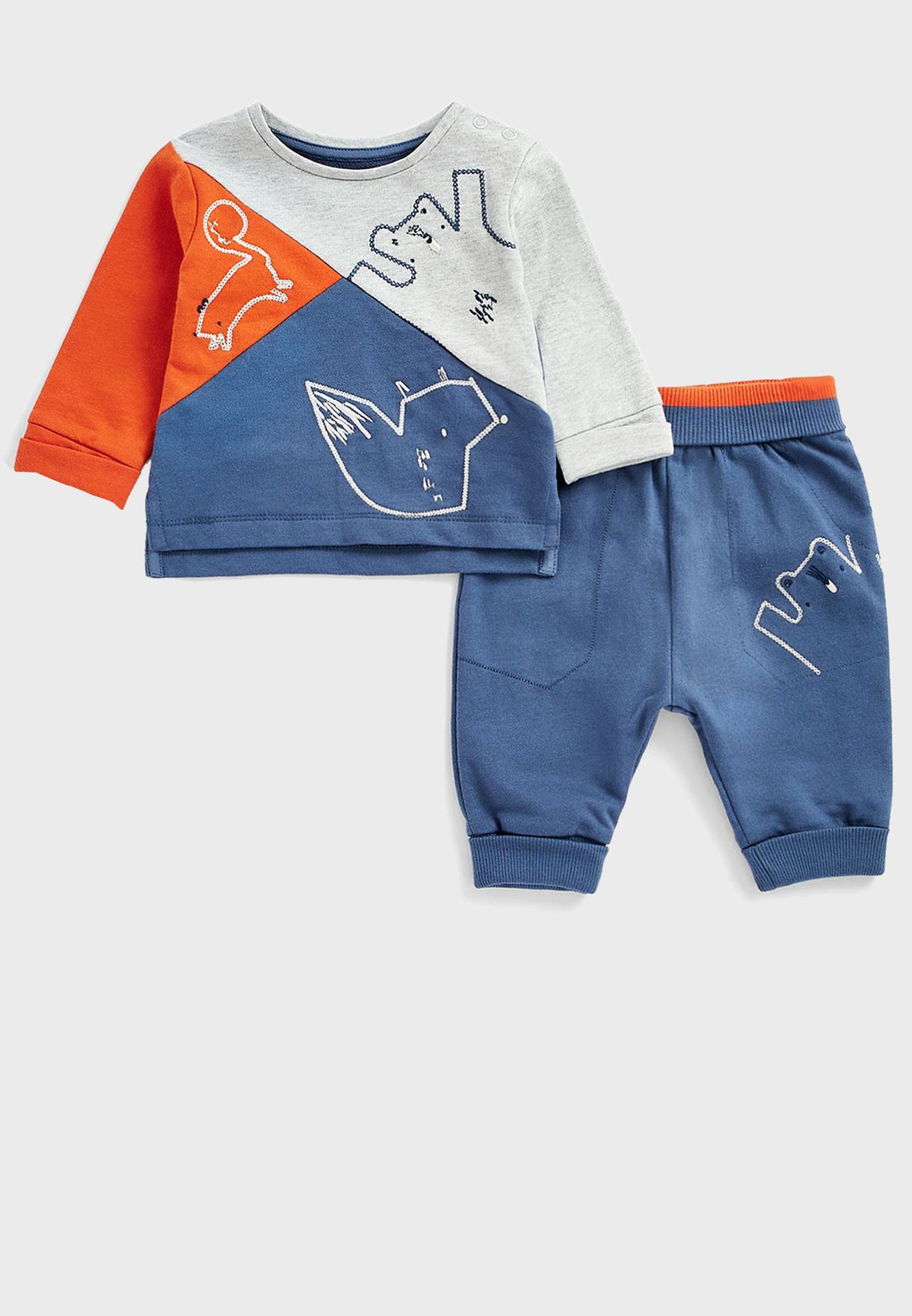Infant Color Block Tracksuits