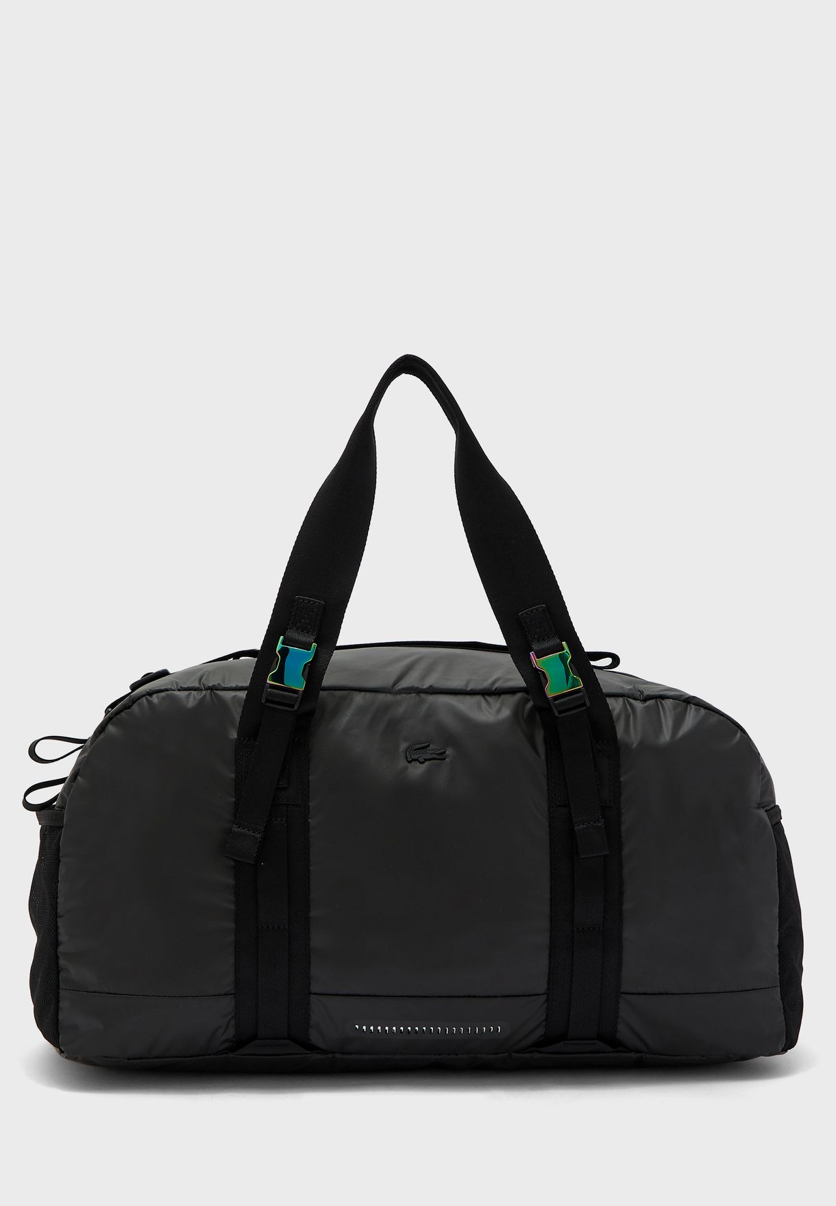 lacoste white duffle bag