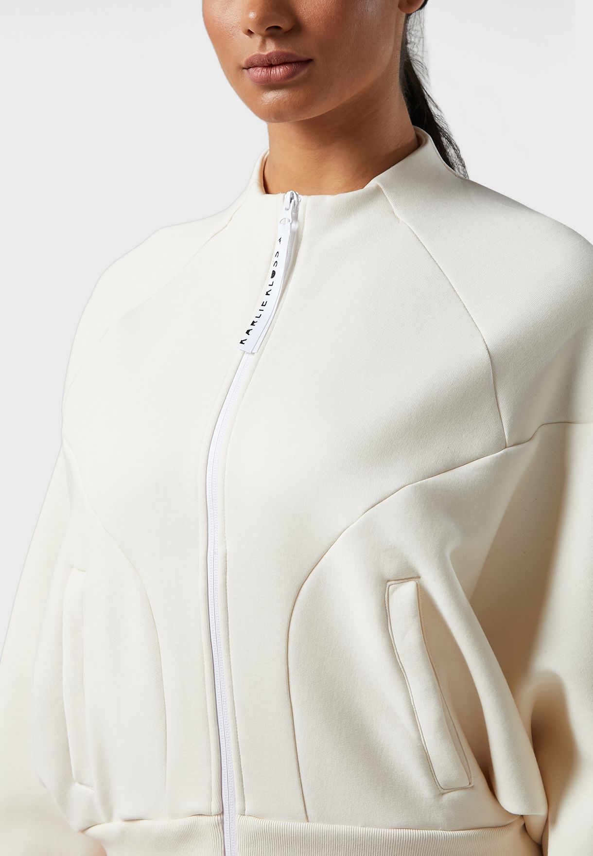 white cover up jacket