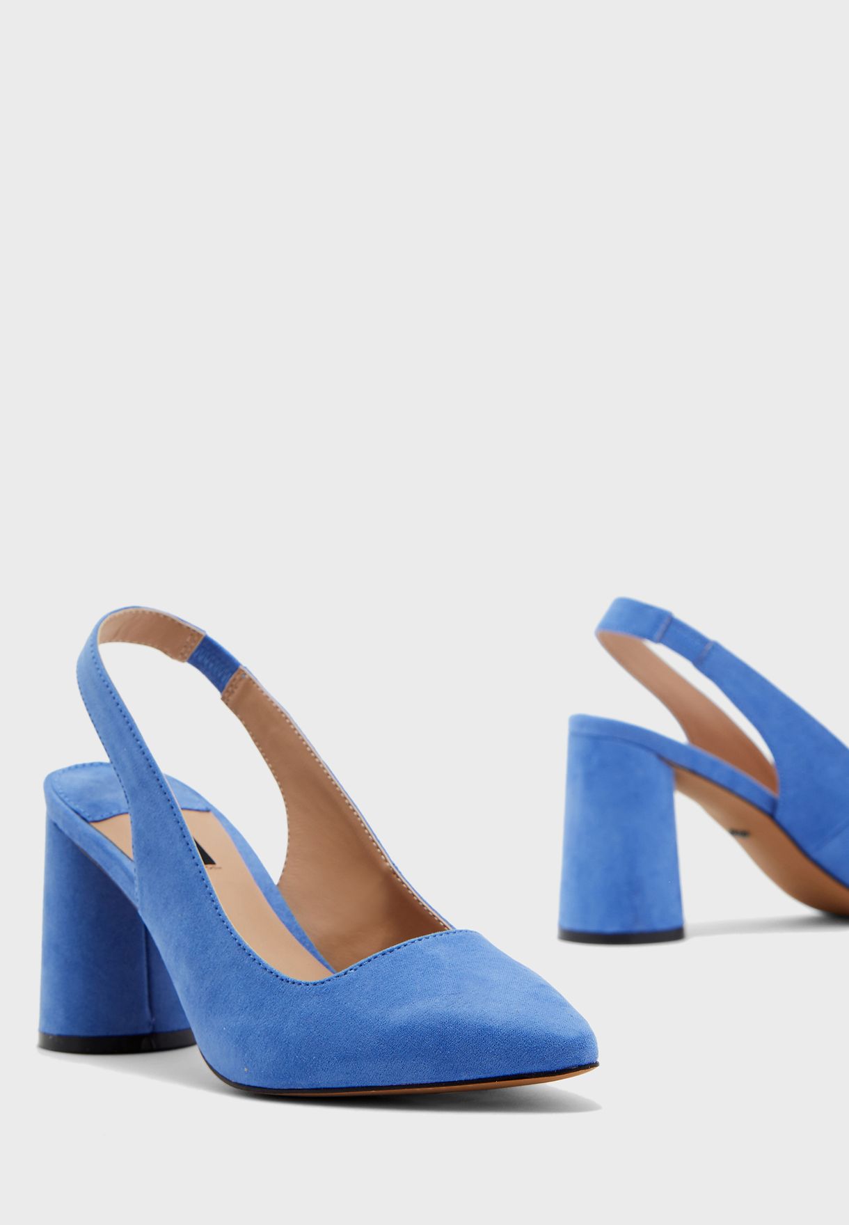 blue slingback pumps