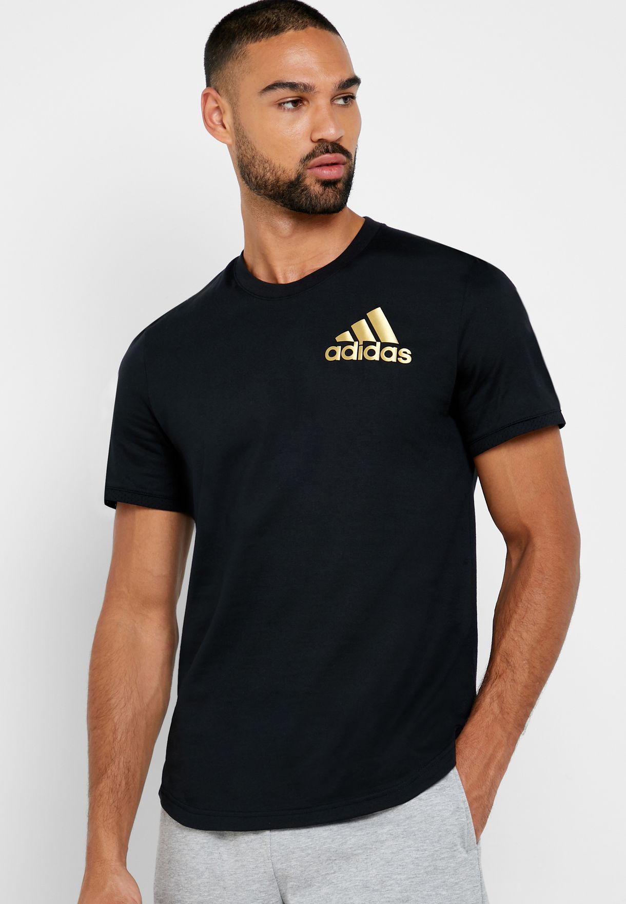 Buy adidas black Sport ID T-Shirt for 