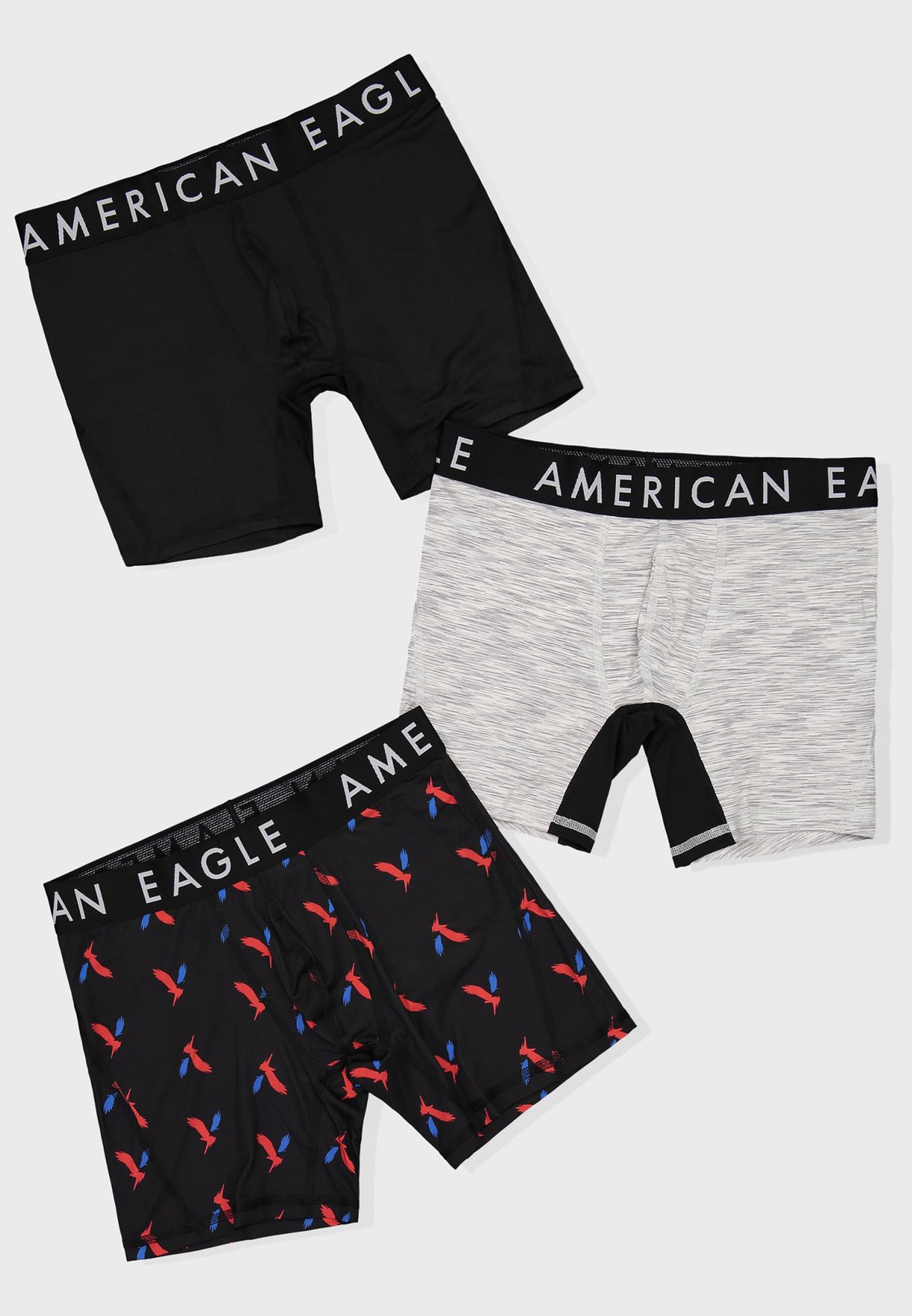 Buy American Eagle multicolor 3 Pack Essential Boxers for Men in Manama