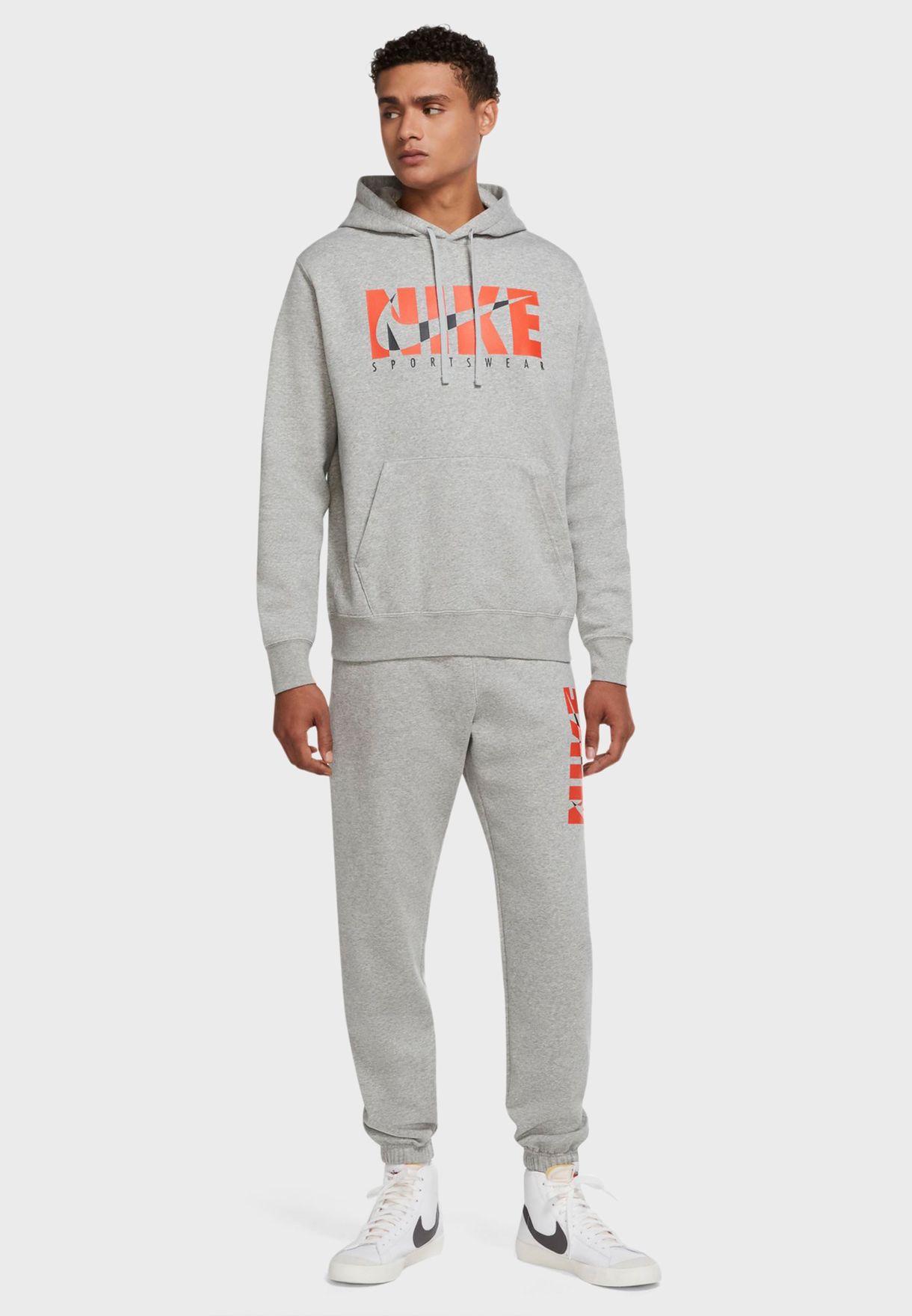 nike graphic fleece tracksuit