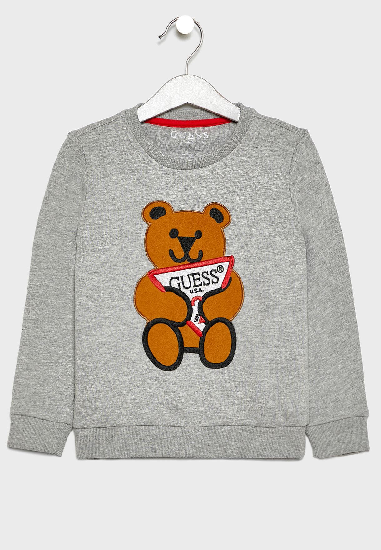 guess teddy bear sweatshirt