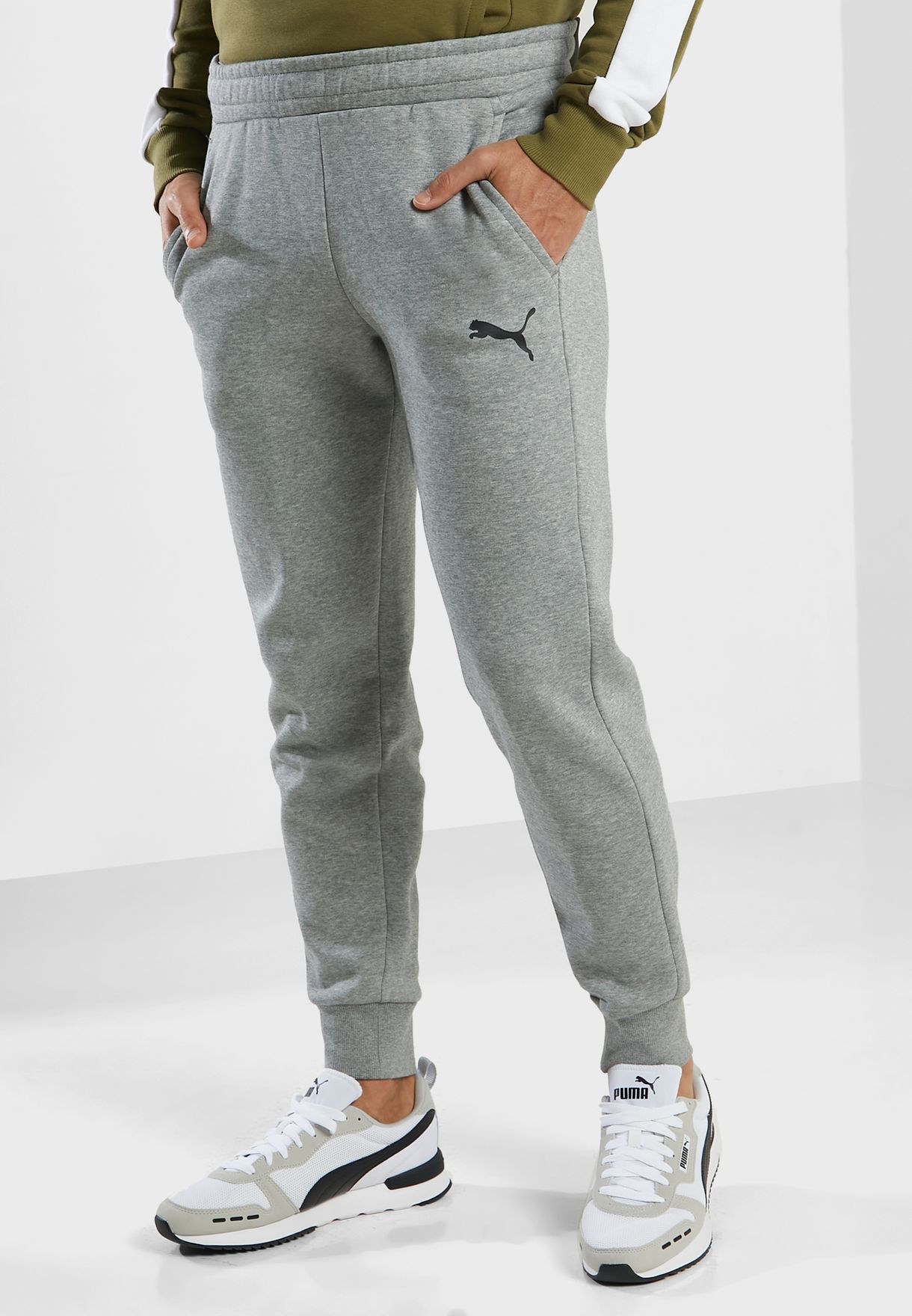 puma essentials fleece sweatpants