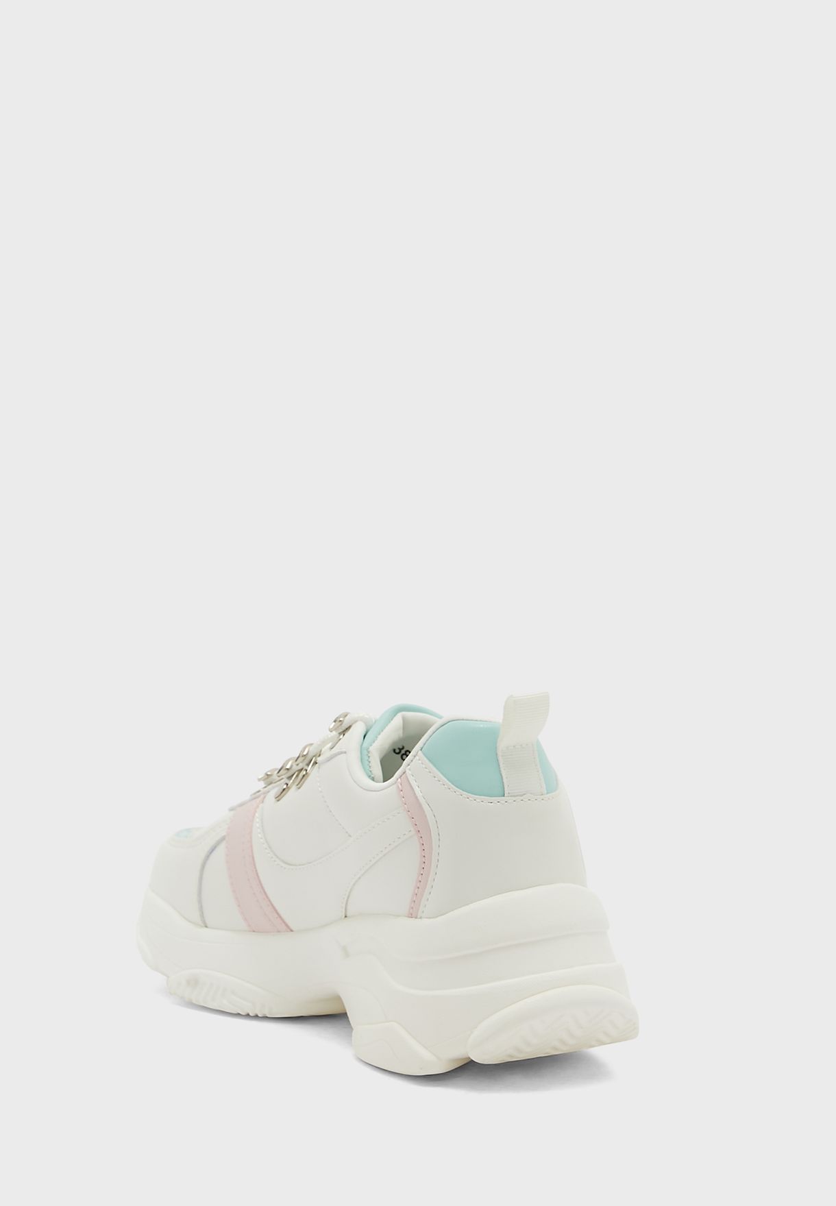 Colourblock Lace Up Chunky Sneaker 