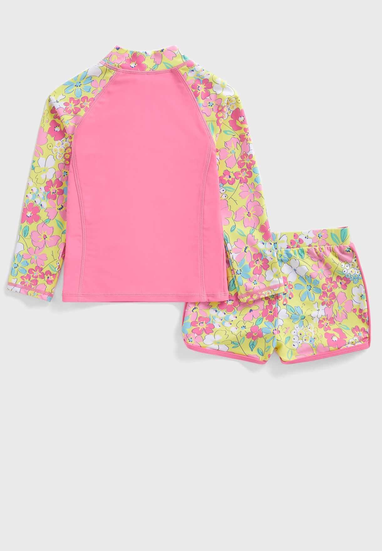 Youth Floral Print T-Shirt & Shorts Set