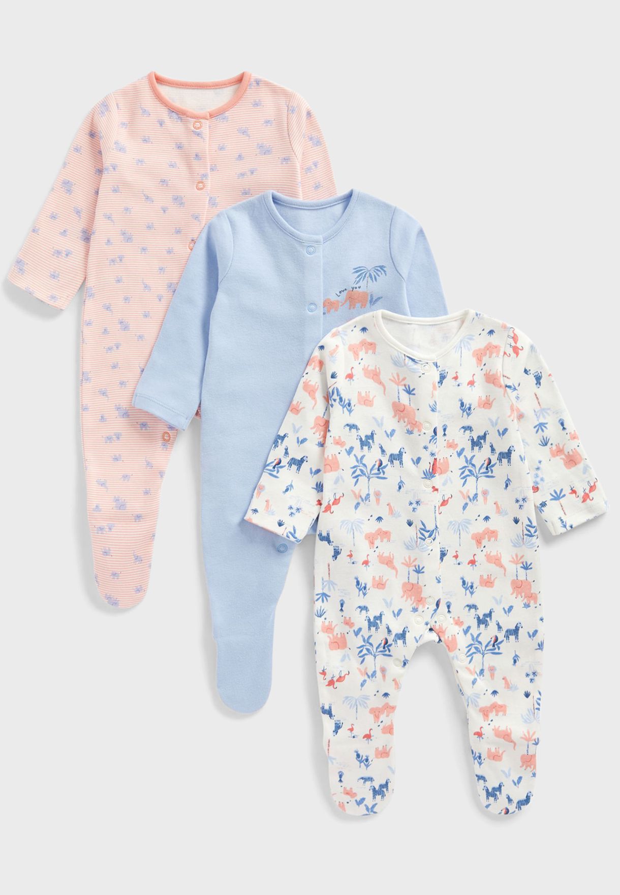 Infant 3 Pack Assorted Onesie