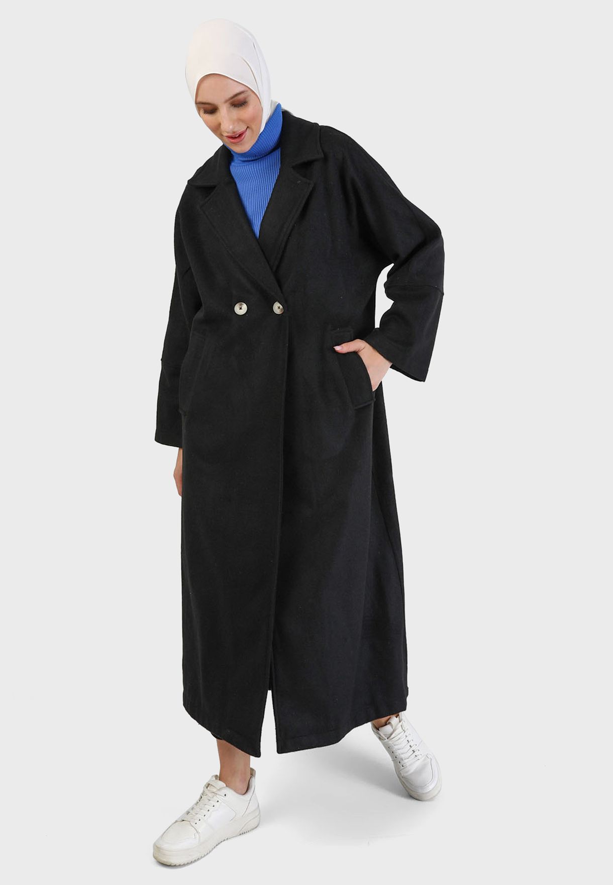 Longline Pocket Detail Coat