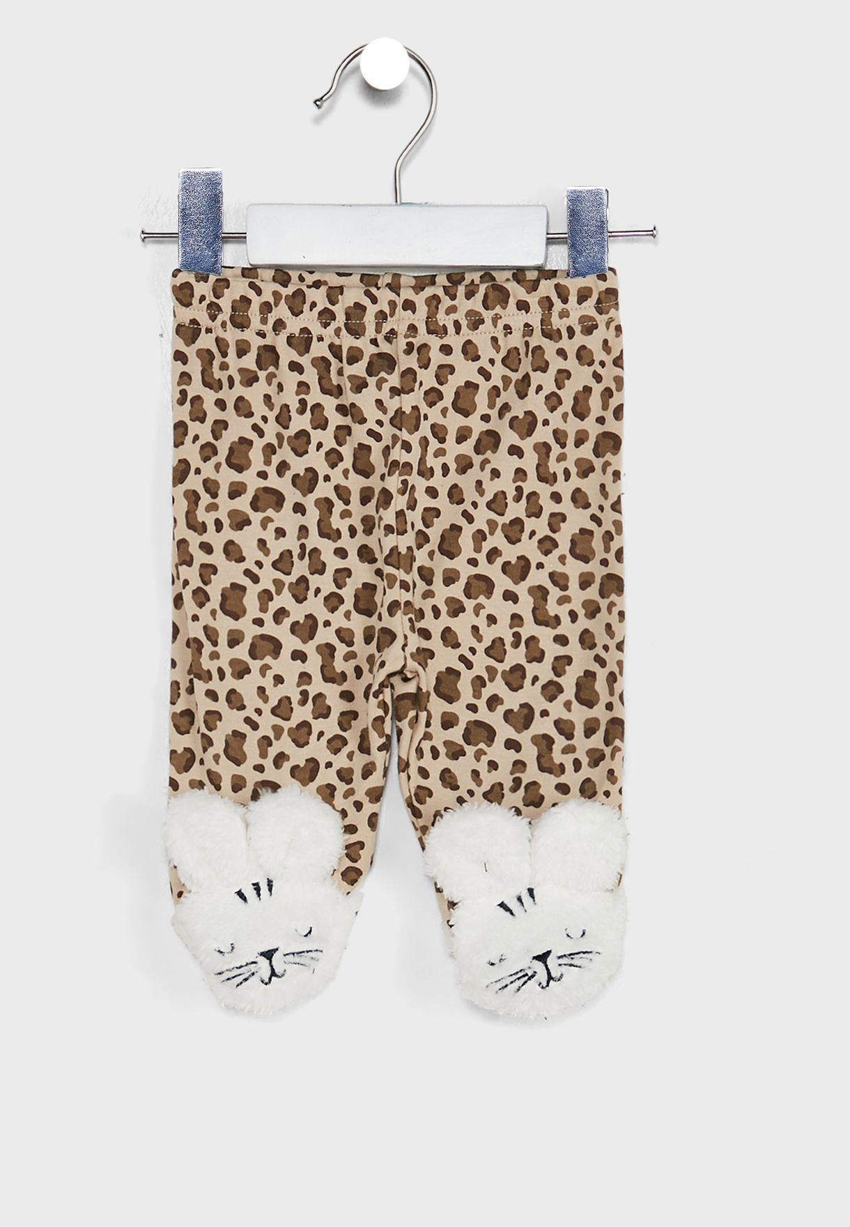 Infant Leopard Trouser Body And Bib Set