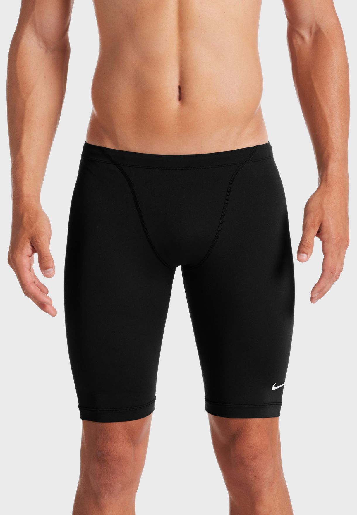 nike logo swim trunks