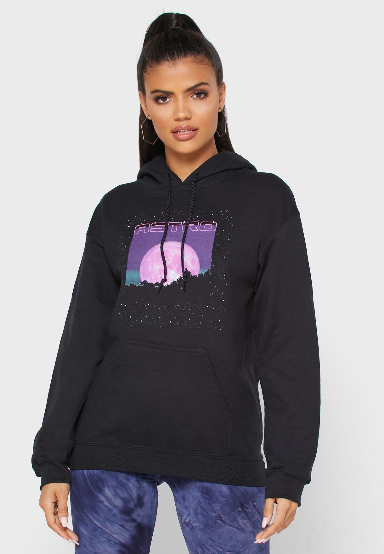 graphic oversized hoodie