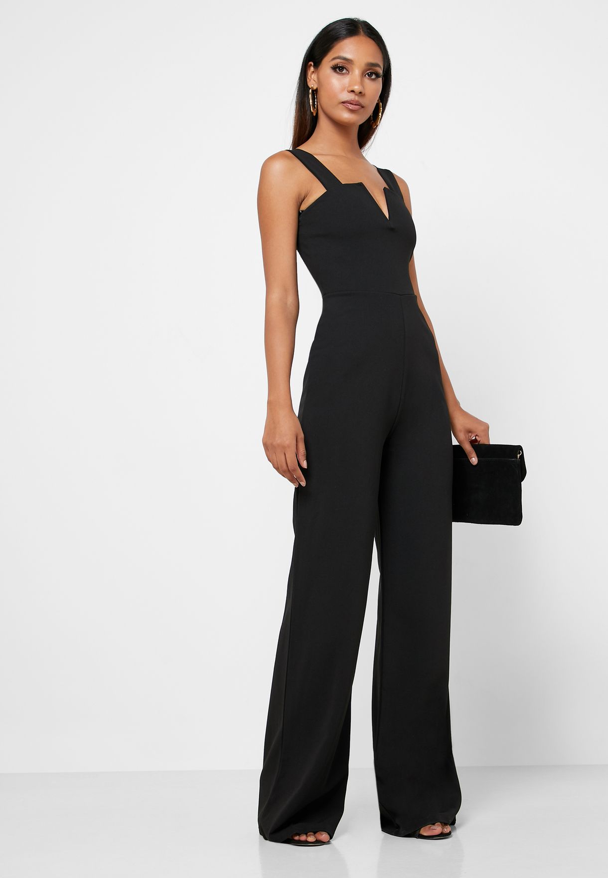 v plunge jumpsuit