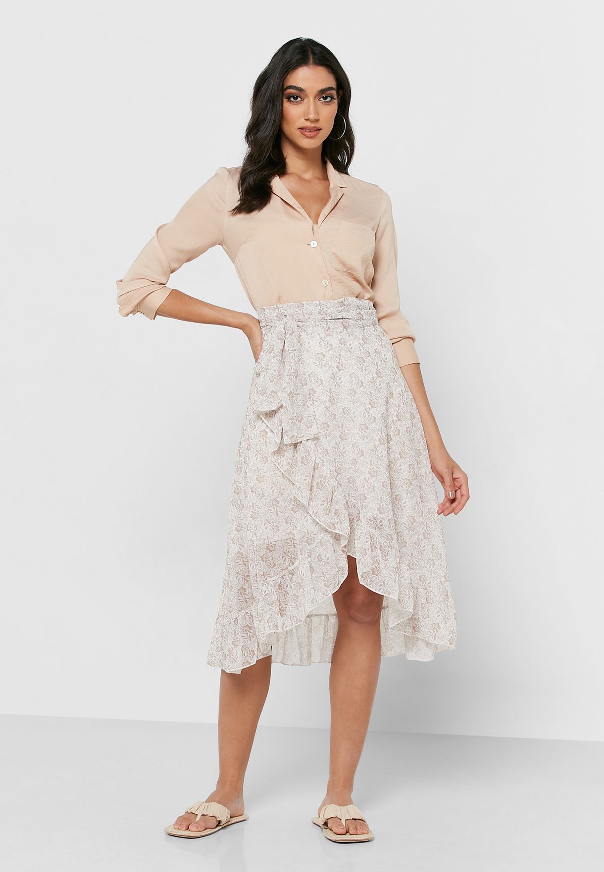 Asymmetrical Hem Skirt