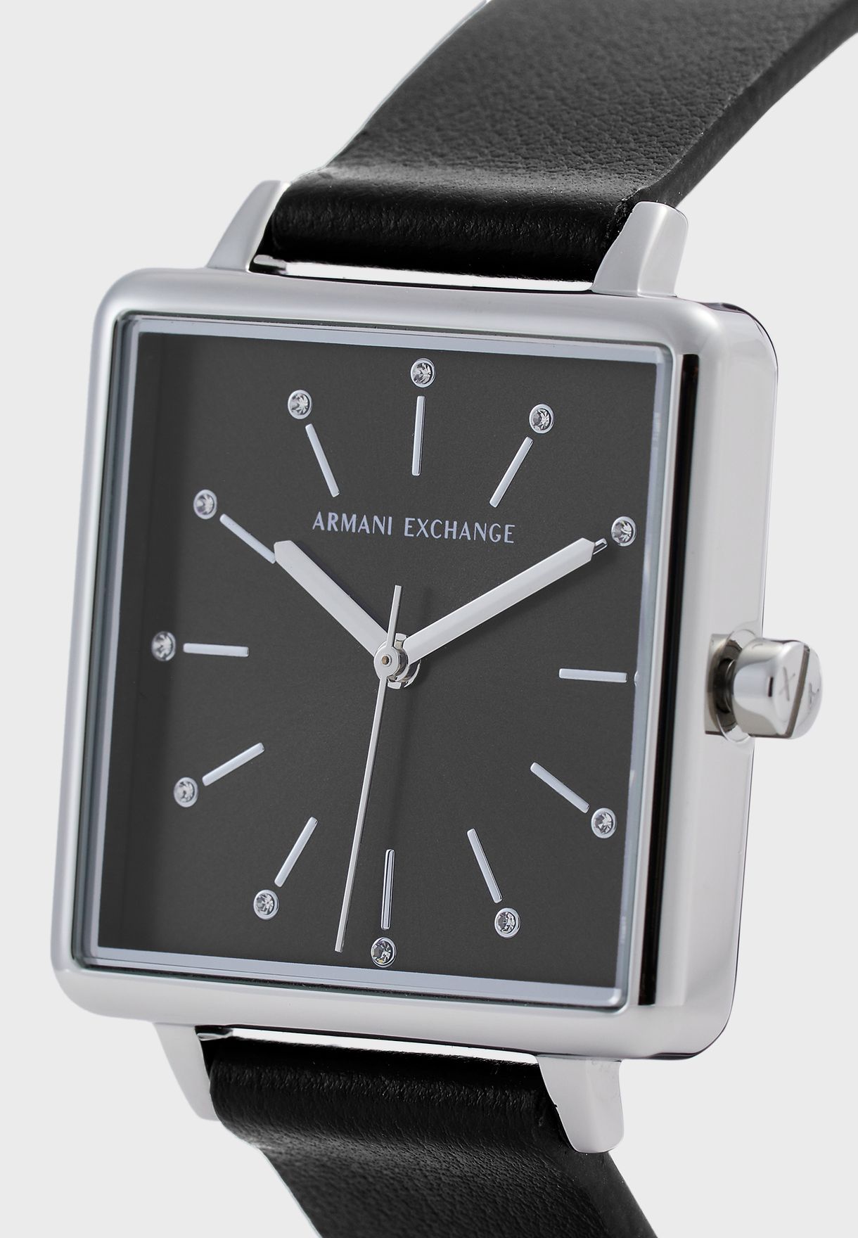 square armani watch