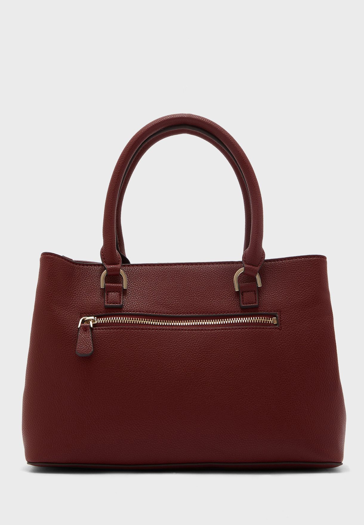 Buy Guess burgundy Jardine Two Compartment Satchel for Women in Dubai ...