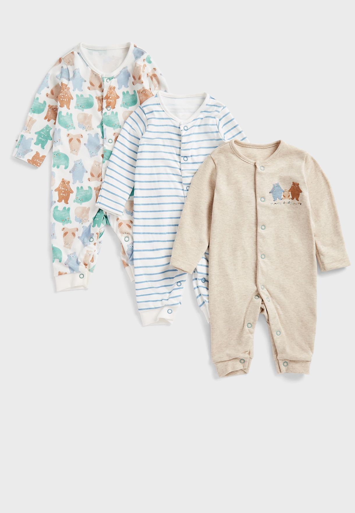 Infant 3 Pack Assorted Onesies