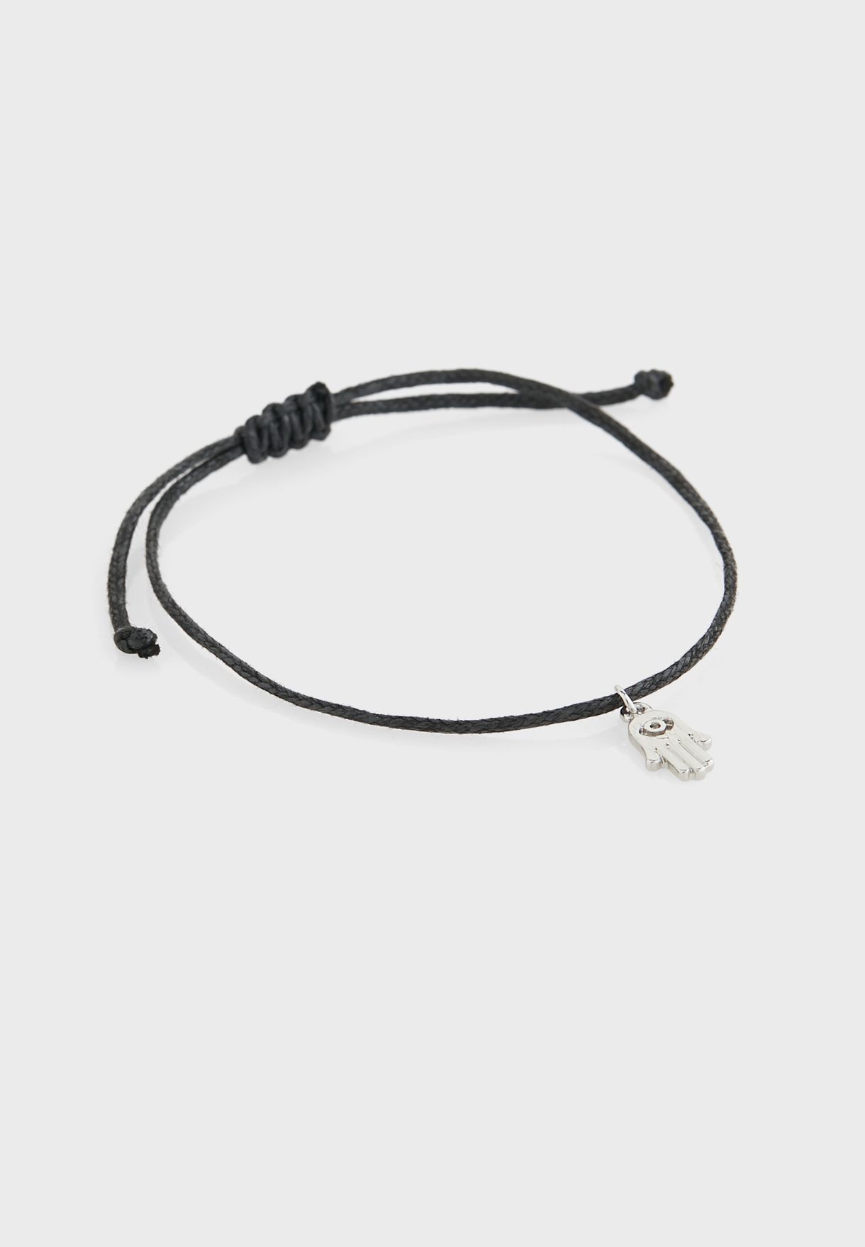 Hamsa Cord Adjustable Cord Bracelet