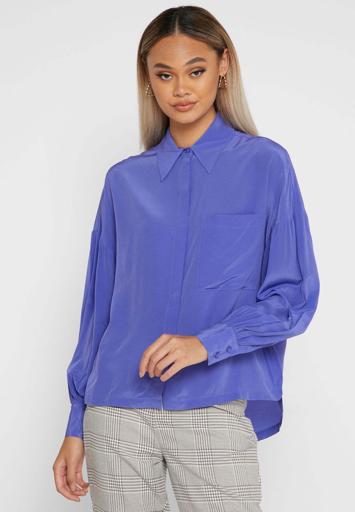 ted baker blue blouse