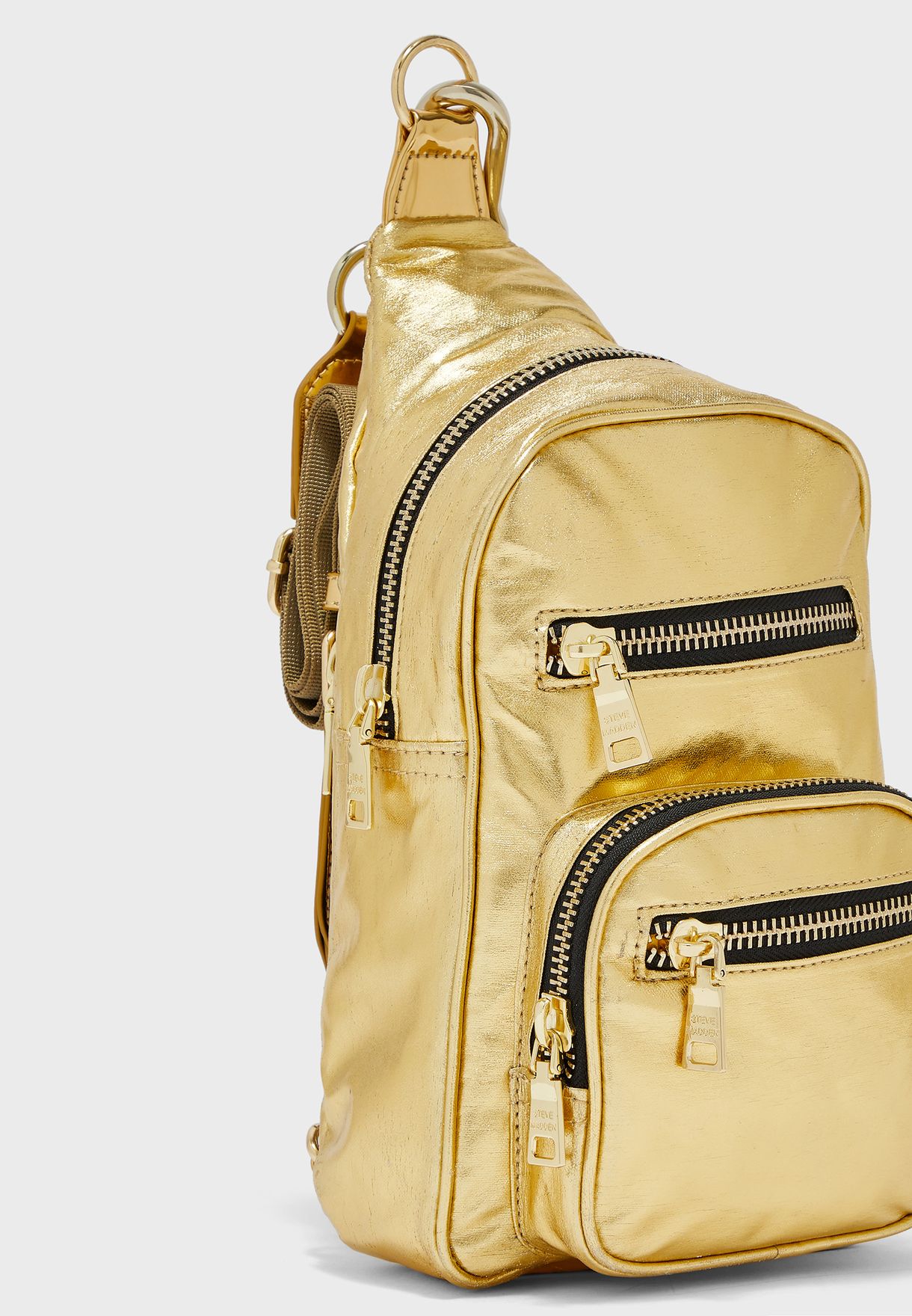 steve madden yellow backpack