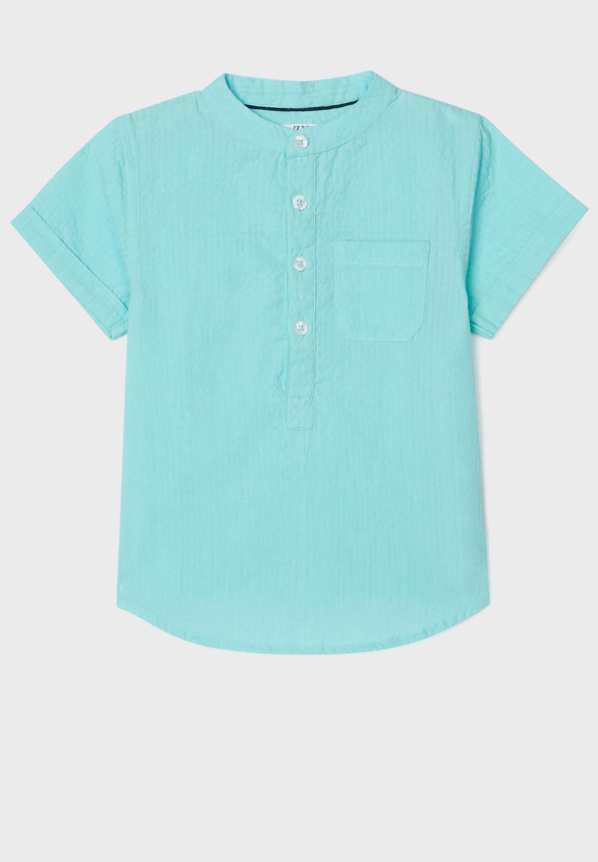 Infant Grandad Collar Shirt