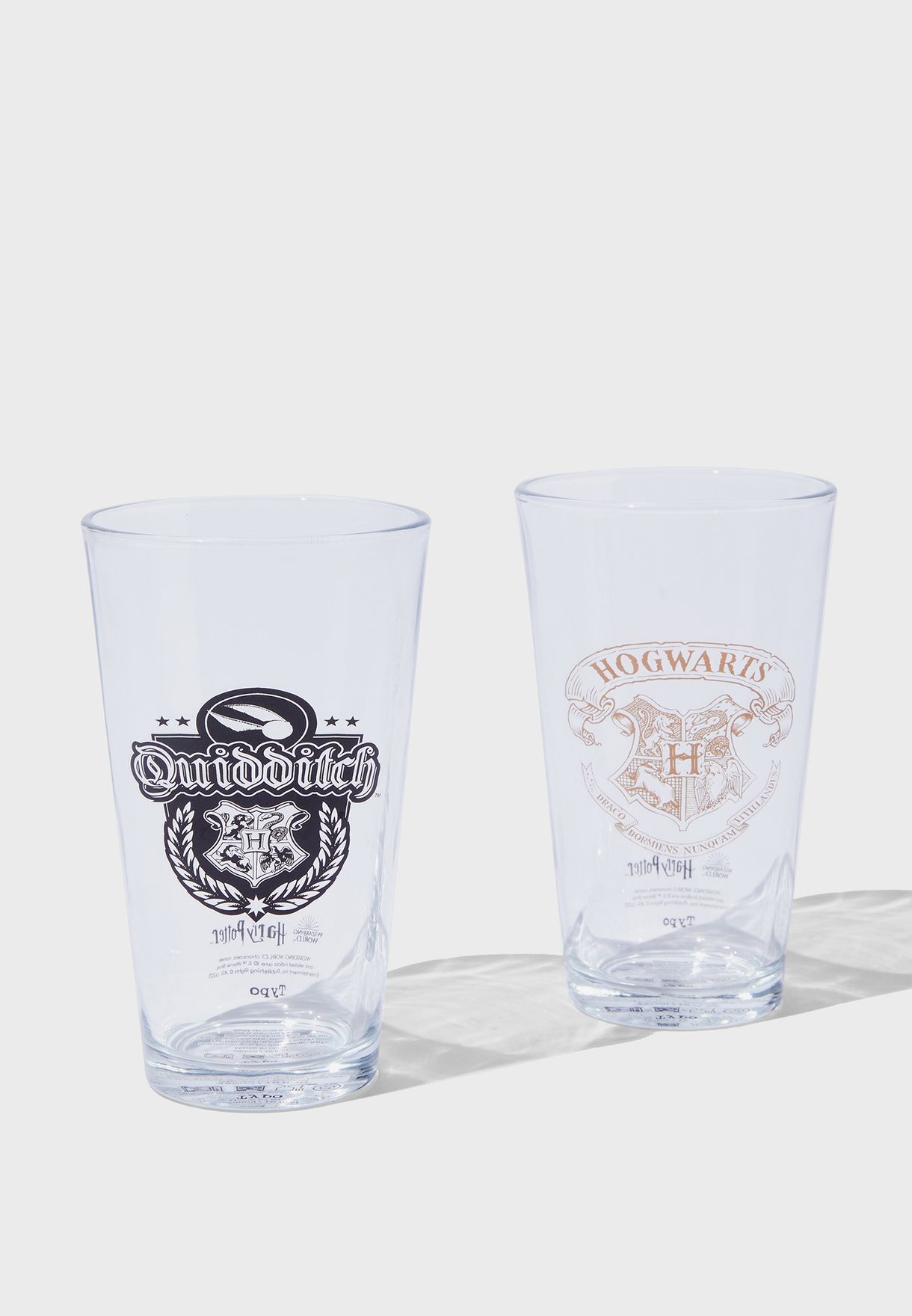 Set Of 2 Harry Potter Glass Tumblers