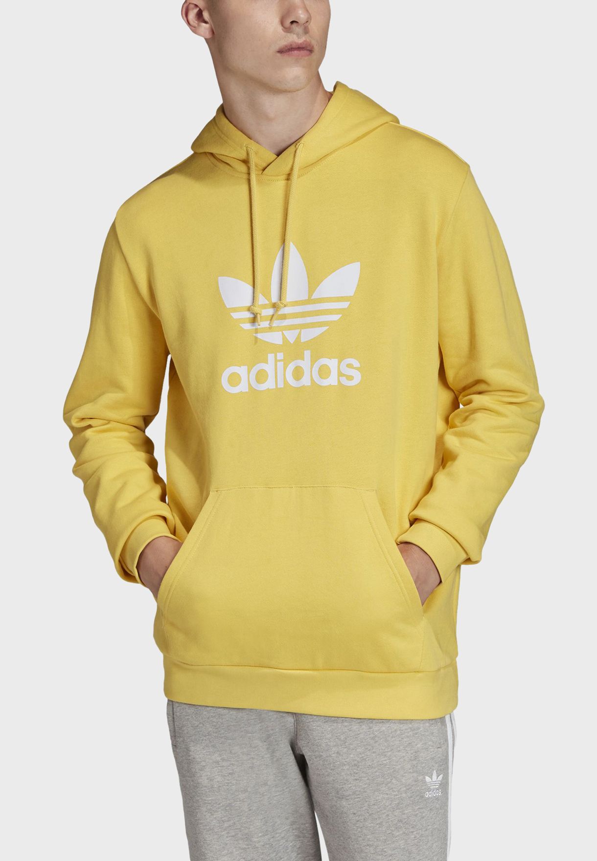 adidas original yellow hoodie 