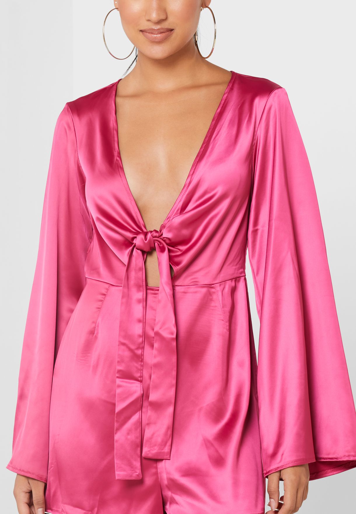 Flared Sleeve Playsuit