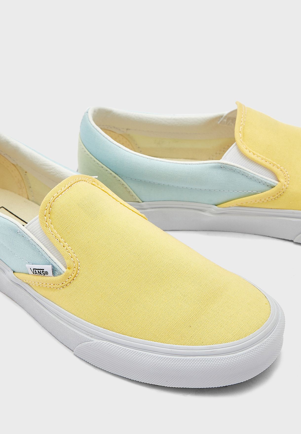Pastel Block Classic Slip-Ons