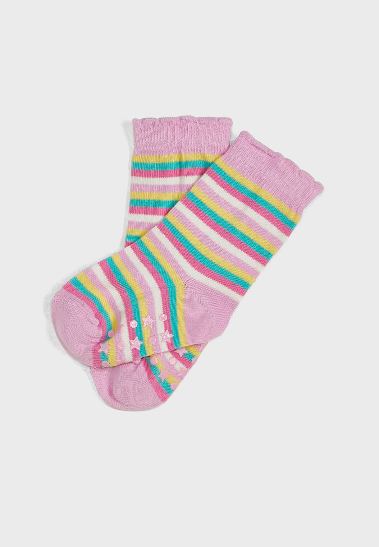 Kids 3 Pack Rainbow Socks