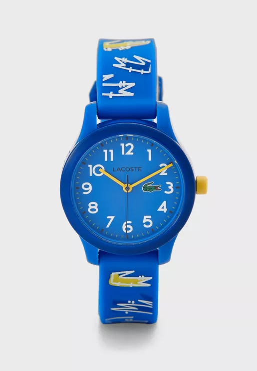 Kids watch decorated with the brand logo