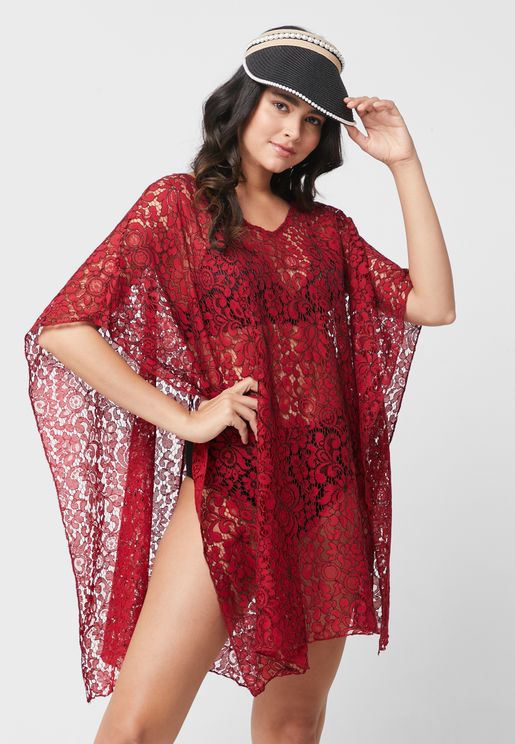 Lace Detail Cover Up