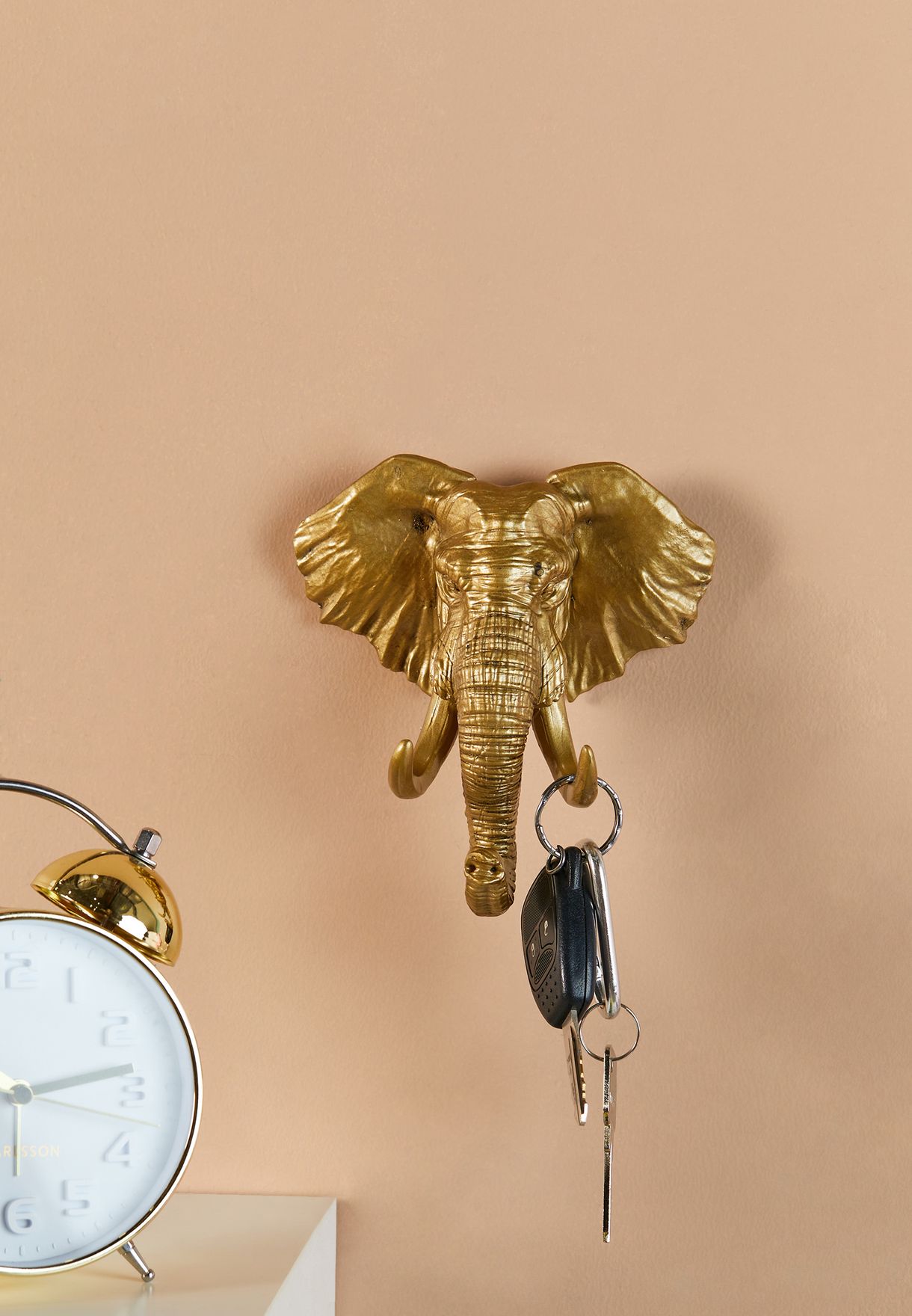 Gold Elephant Key Hanger