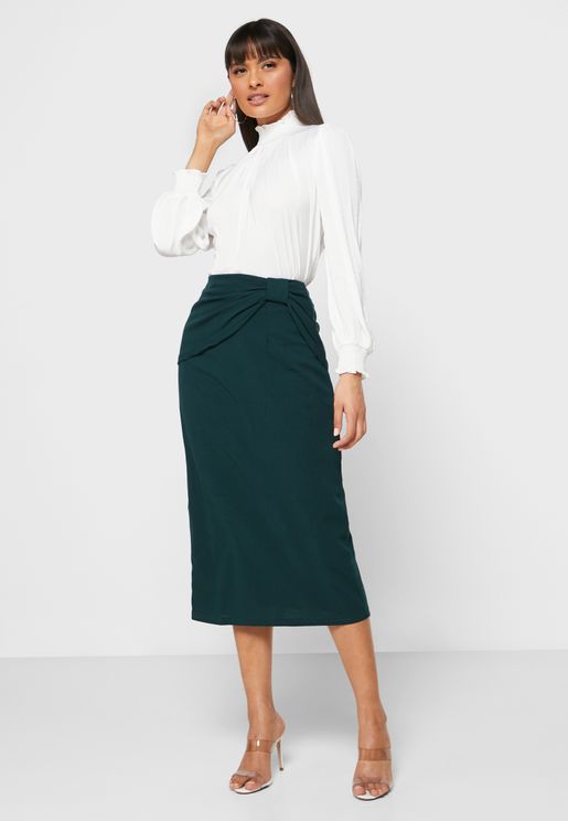 formal knee length skirts online