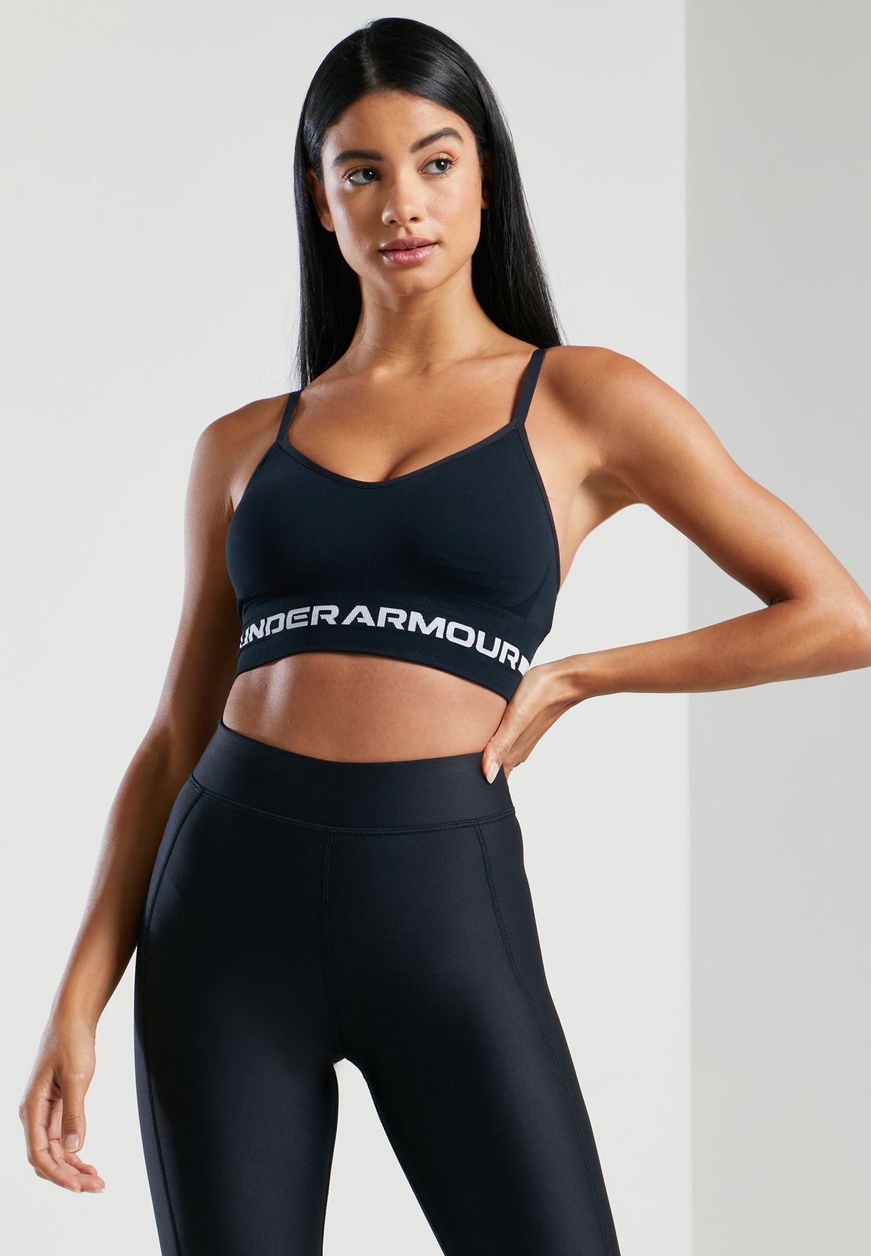 ua seamless low long bra