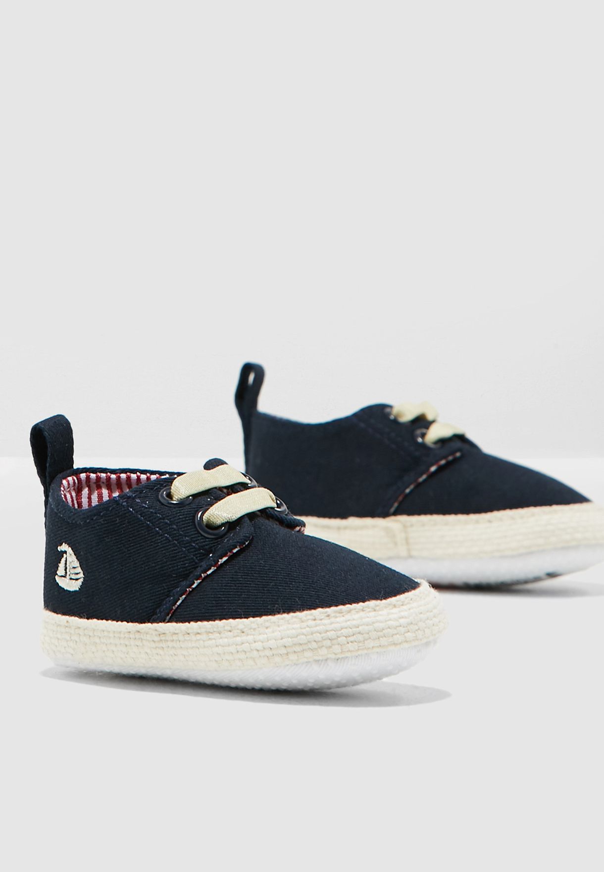 Buy Jojo Maman Bebe Navy Infant Canvas Espadrille For Kids In Mena Worldwide D27