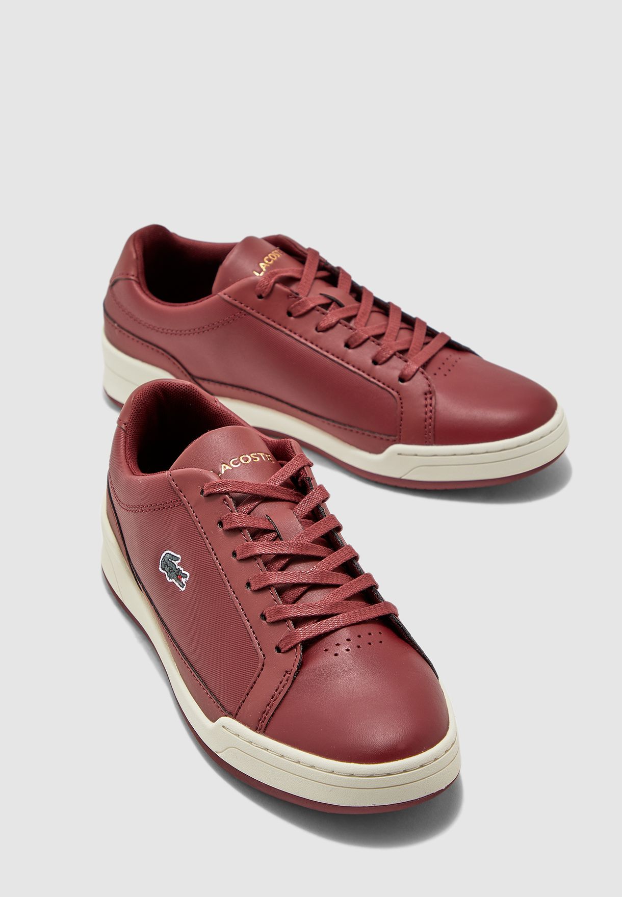 lacoste red sneakers