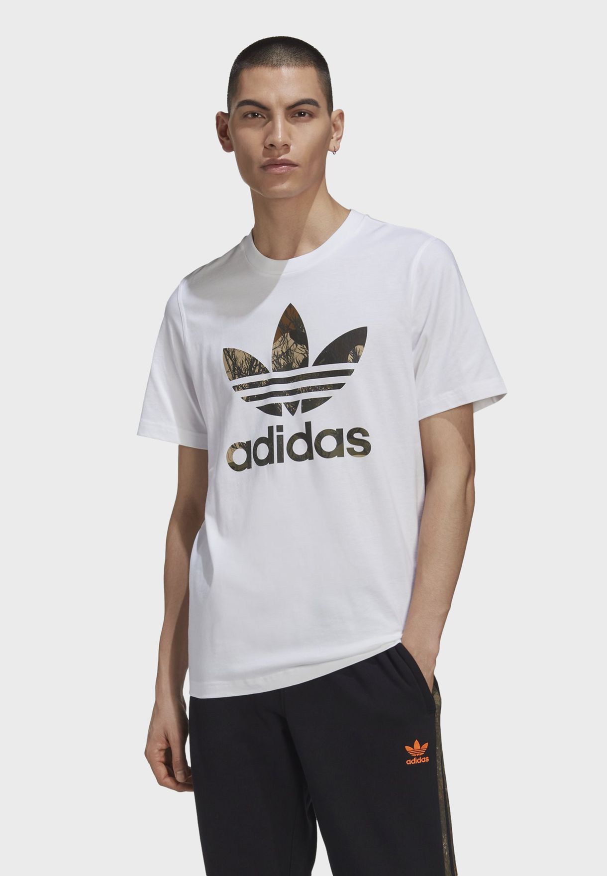 white camo adidas shirt