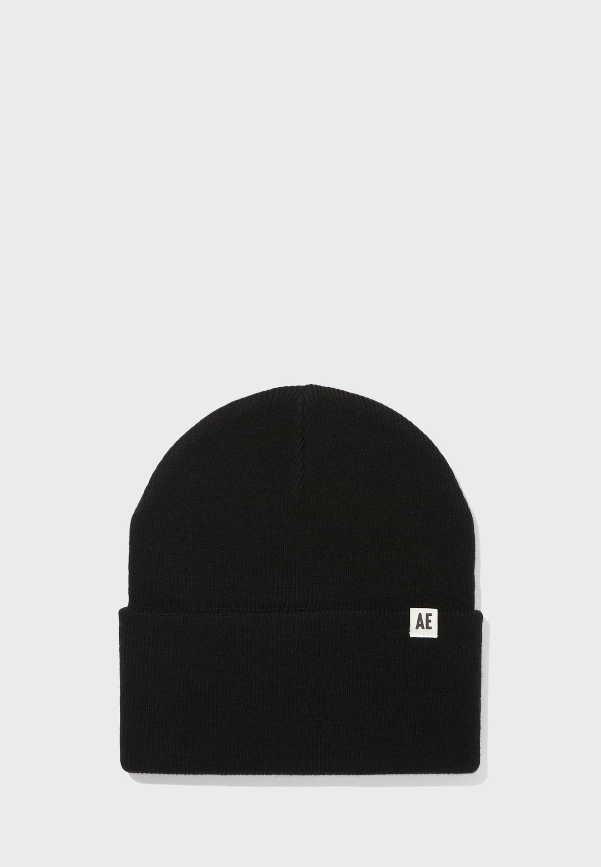 american eagle black beanie