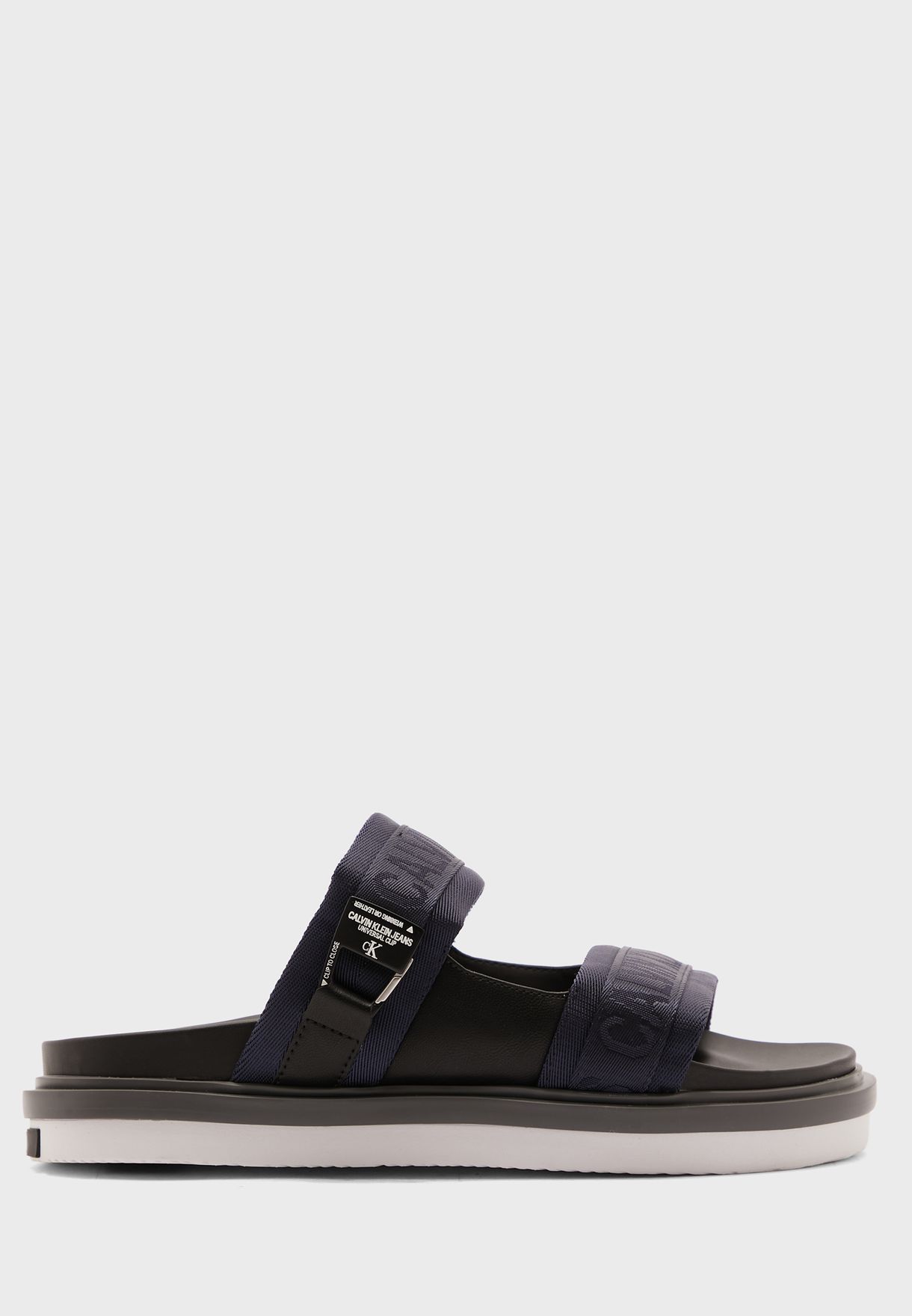 calvin klein two strap sandals