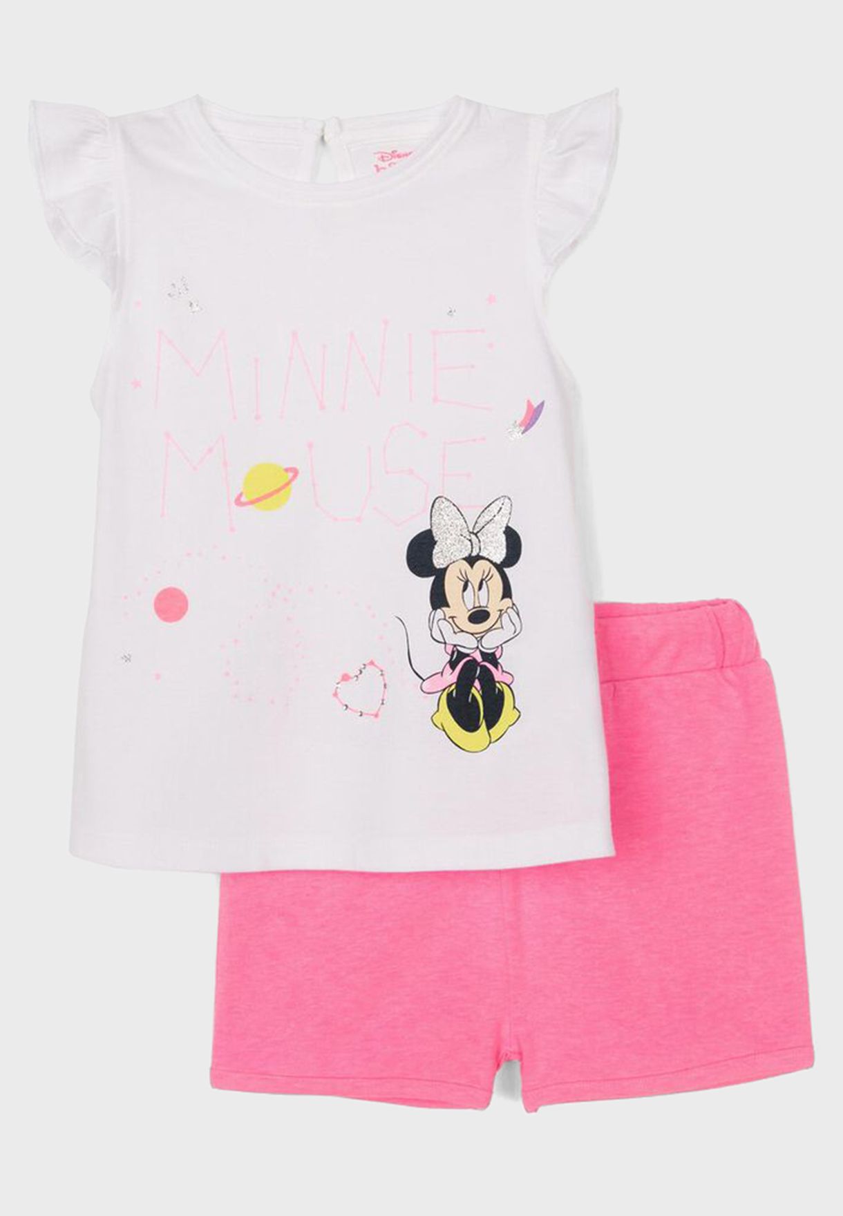 Kids Minnie Mouse Top + Shorts Set