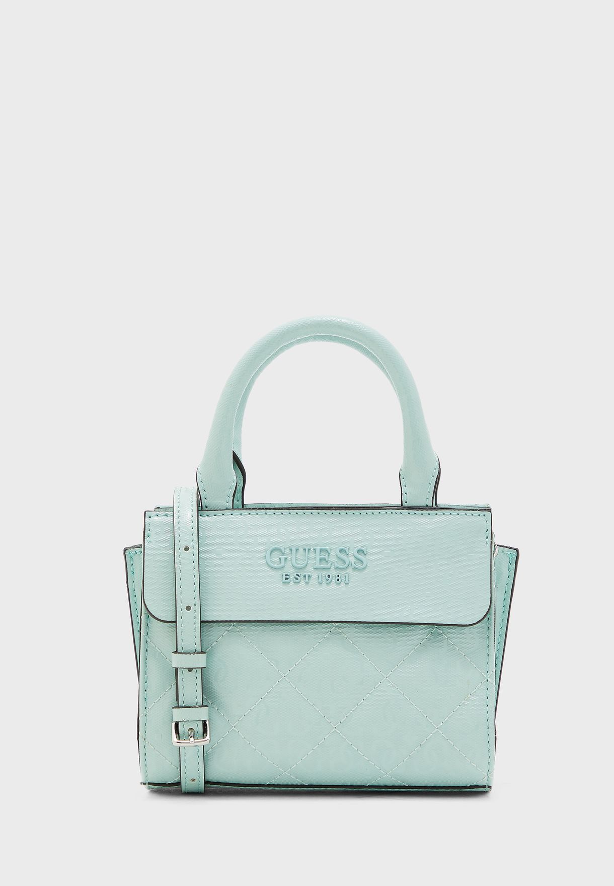 green guess purse