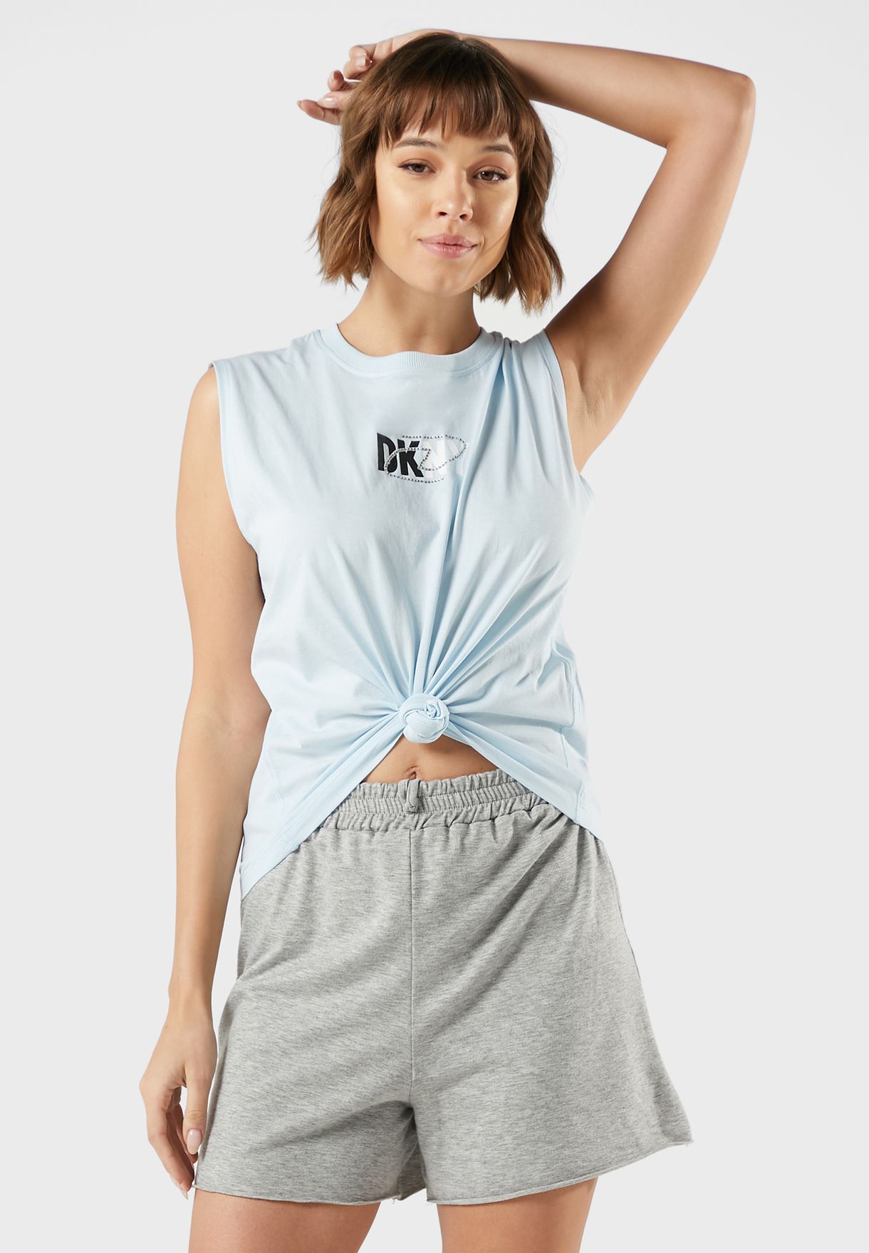 Front Knot Logo Tank Top