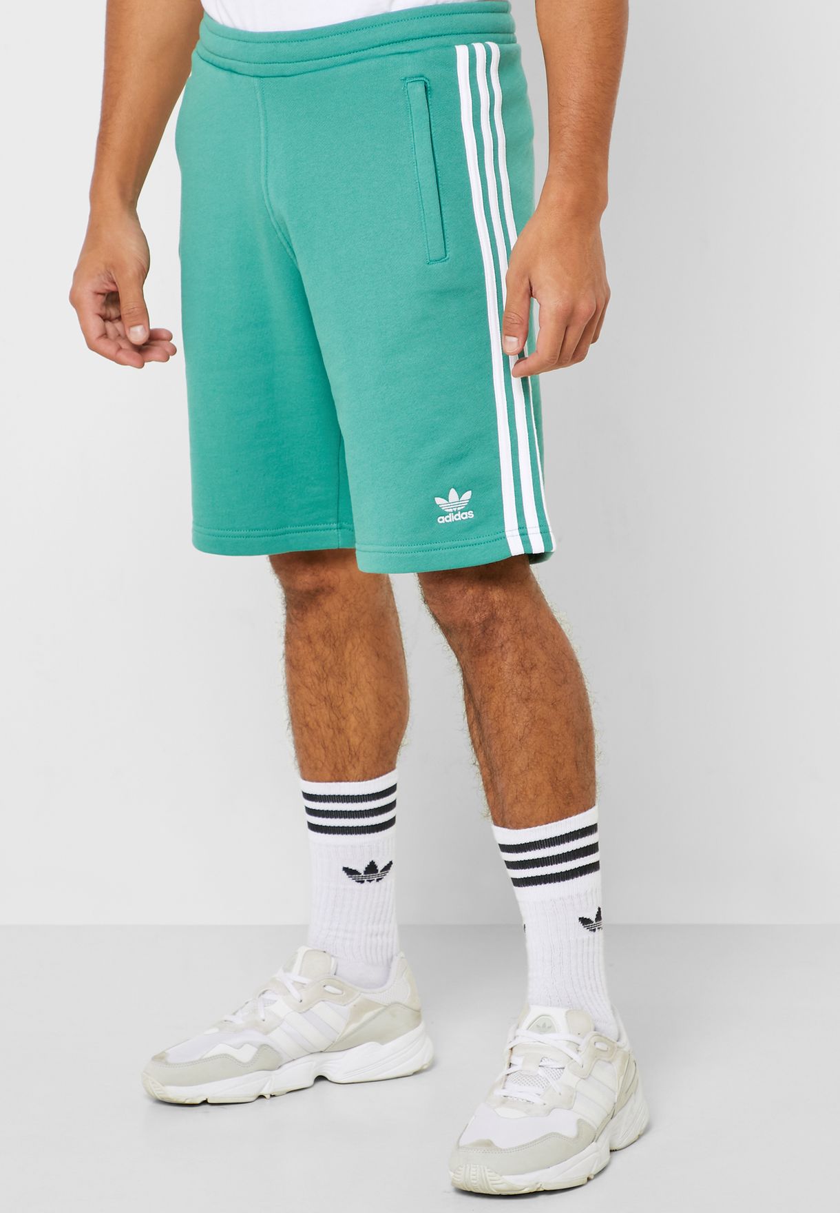 adidas originals green shorts