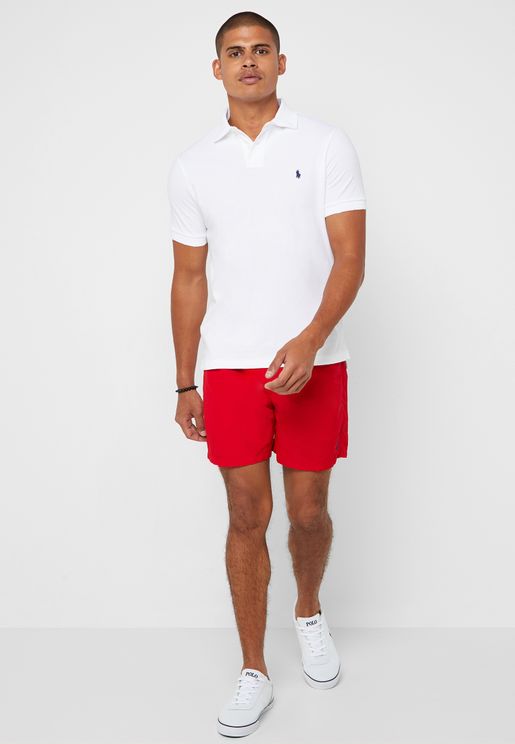 polo shirt and short outfit