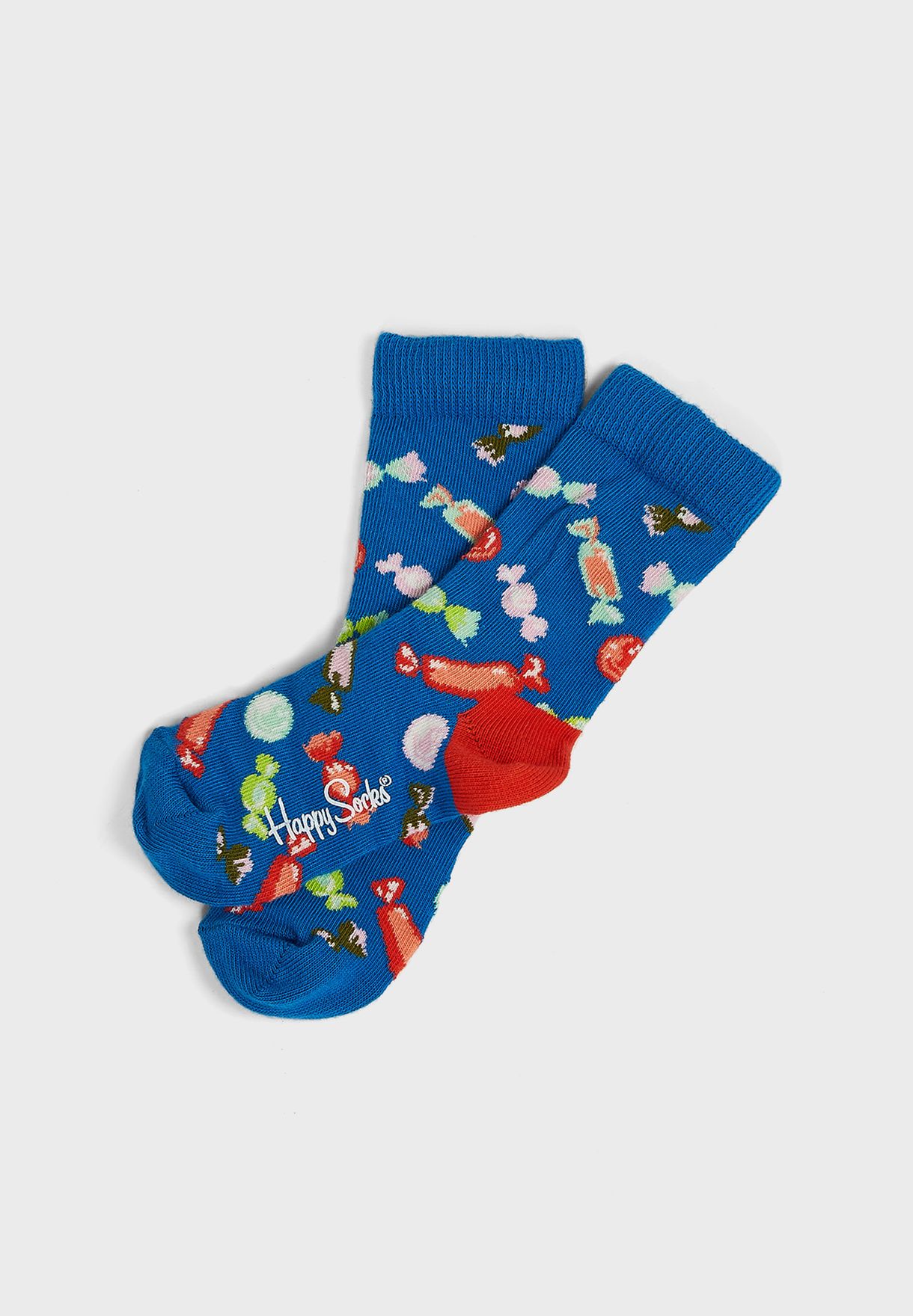Kids 2 Pack Candy And Balloons Print Crew Socks