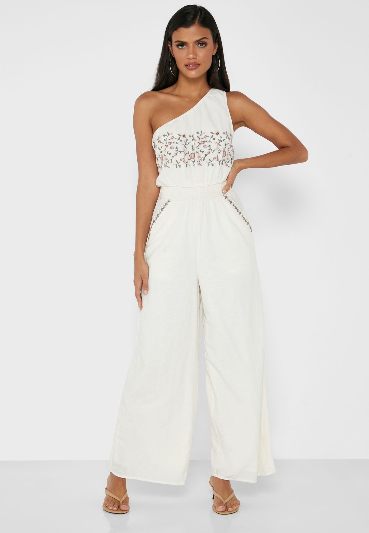 american eagle white jumpsuit